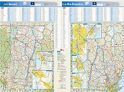 New Hampshire and Vermont Wall Map by GeoNova