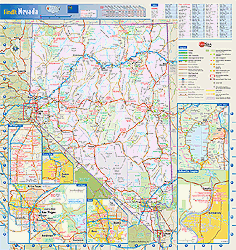 Nevada Wall Map GeoNova