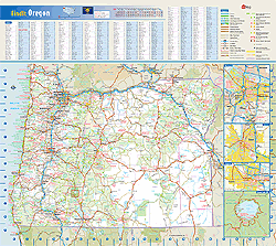 Oregon Wall Map by GeoNova