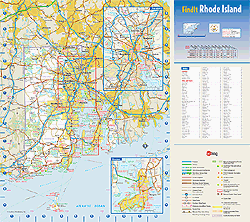 Rhode Island Wall Maps by GeoNova