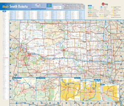 South Dakota Wall Map