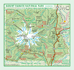 Mount Rainier National Park Map