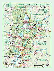 Grand Teton National Park Map