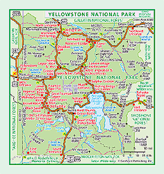 Yellowstone National Park Wall Map GeoNova