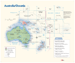 Australia Political Wall Map by GeoNova