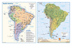 South America Wall Map