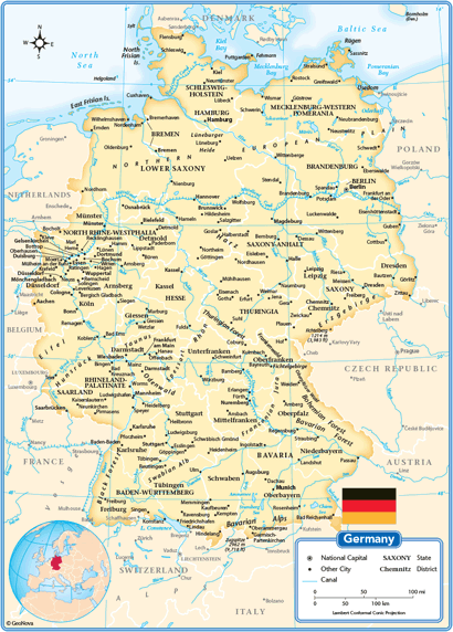 Germany Wall Map