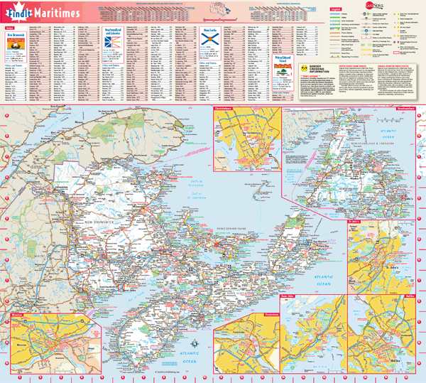 Maritimes Wall Map