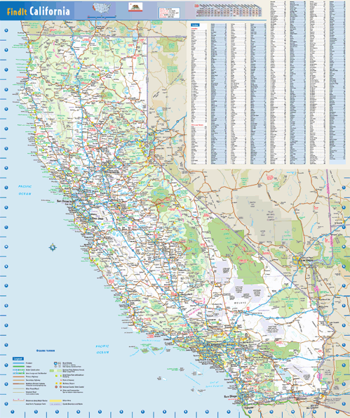 California Wall Map