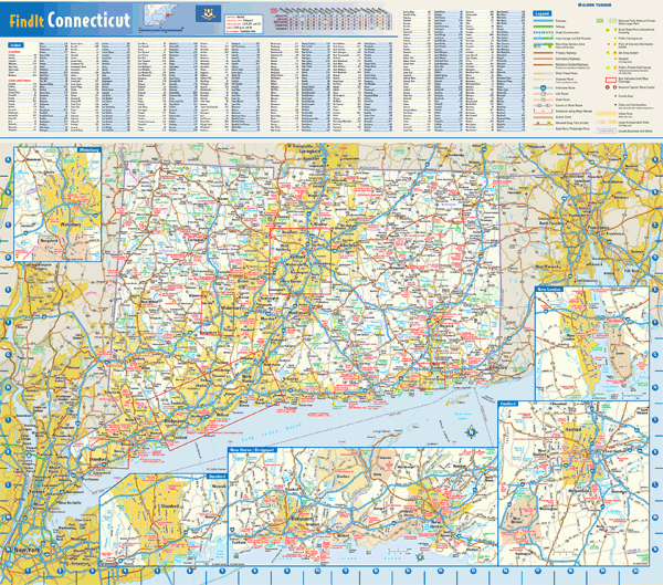 Connecticut Wall Map