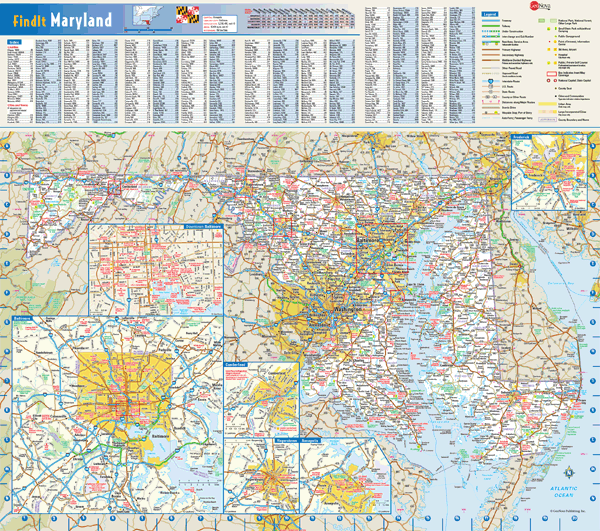 Maryland Wall Map