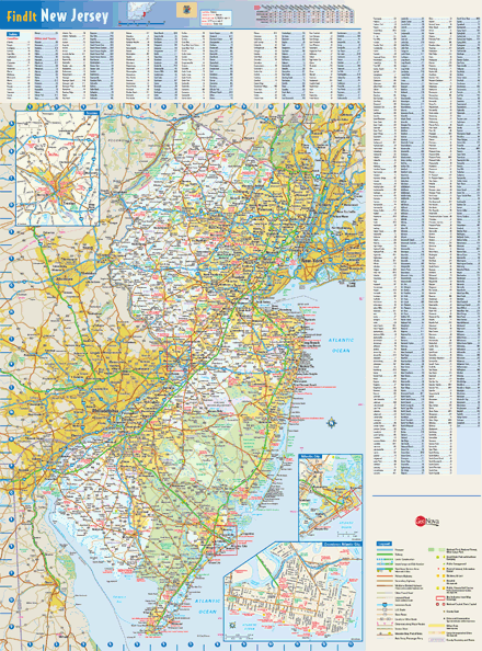 New Jersey Wall Map