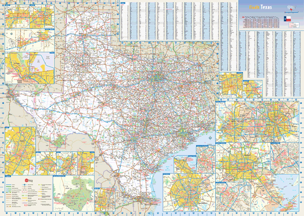Texas Wall Map