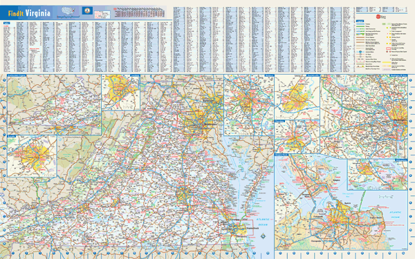 Virginia Wall Map