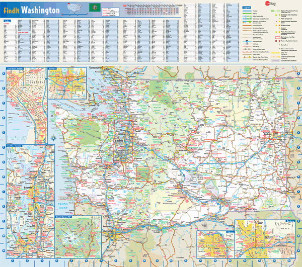 Washington Wall Map