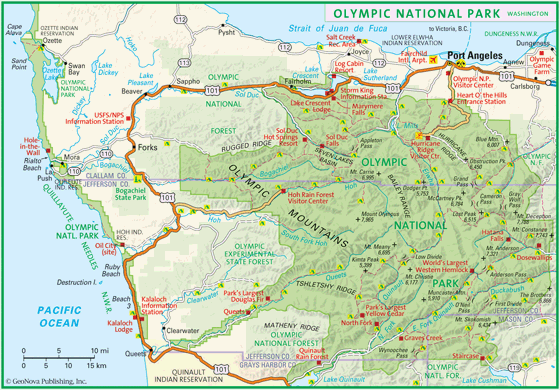 Olympic National Park Wall Map By Geonova