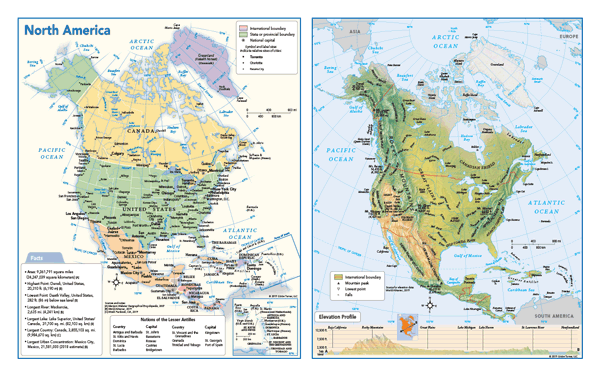 North America Wall Map