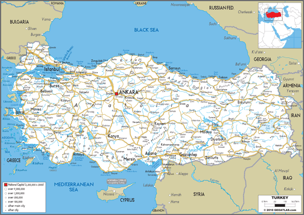 Turkey Road Wall Map