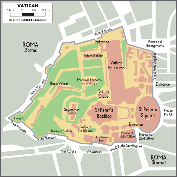 Vatican Wall Map