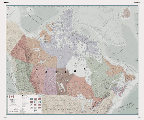 Canada Executive Wall Map