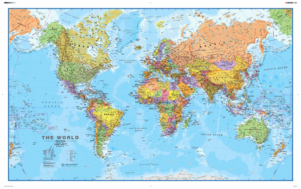 World Political Wall Map