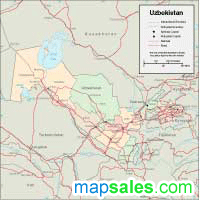 2010 Uzbekistan Wall Map