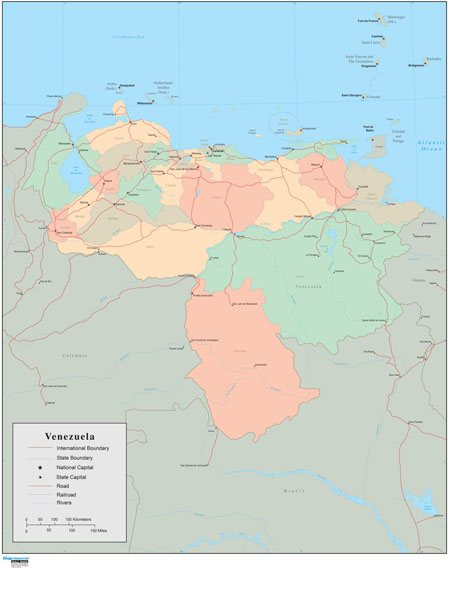 Venezuela Wall Map