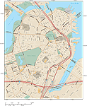 Boston Downtown Area Map
