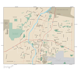 Albuquerque Metro Area Wall Map