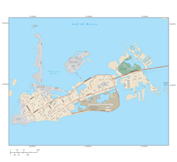 Key West Wall Map