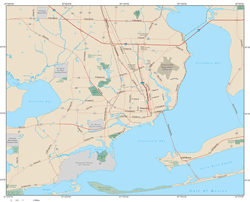 Pensacola Metro Area Wall Map