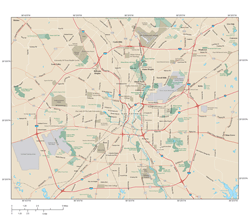 San Antonio Texas Wall Maps - MapSales