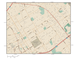 San Jose Downtown Wall Map