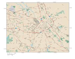 San Jose Metro Area Wall Map