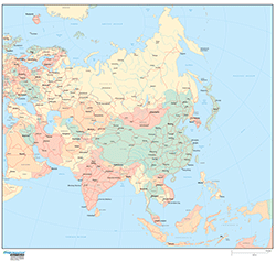 Asia Wall Map