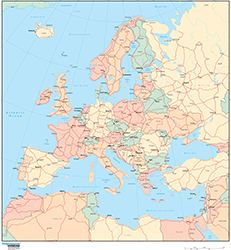 Europe Wall Map