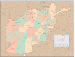 Afghanistan Wall Map