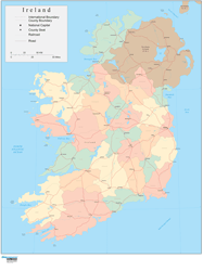 Ireland Wall Map