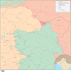 Kashmir Wall Map