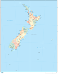 New Zealand Wall Map