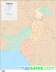 Pakistan Wall Map