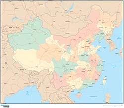 China Wall Map