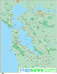 san_francisco_bay-1534 by Map Resources