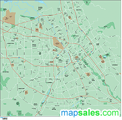 san_jose_area-1630 by Map Resources