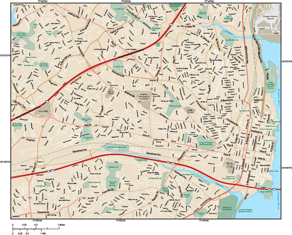 Alexandria Wall Map