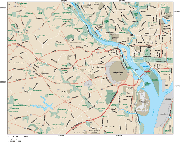 Arlington Metro Wall Map