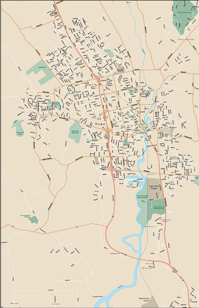 Napa Wall Map