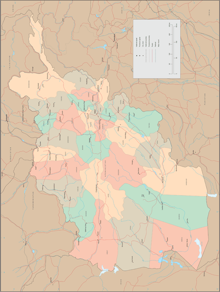 Afghanistan Wall Map