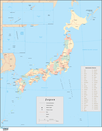 Japan Wall Map