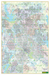 Dallas, TX Wall Maps by MapsCo
